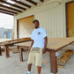 Khaki Currency Jean Shorts